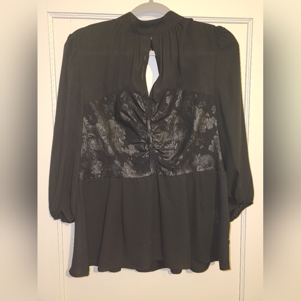 New york & Co Corset Chiffon Blouse